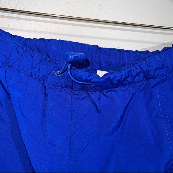 Pink Victoria Sercret Blue Elastic Waist Wide Leg Cargo Pants Size XXL w/Pockets - Picture 3 of 16